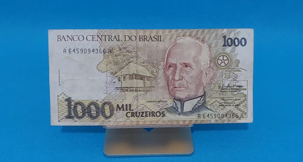 Quanto vale um NOTA de MIL CRUZEIROS Existe demanda por esta cédula no