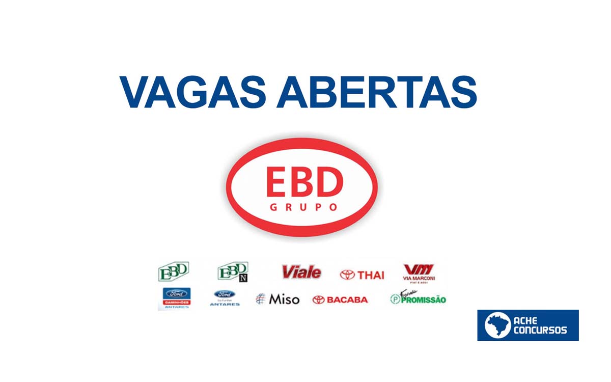 Grupo EBD abre novas vagas de emprego, veja as oportunidades. Foto: Divulgação