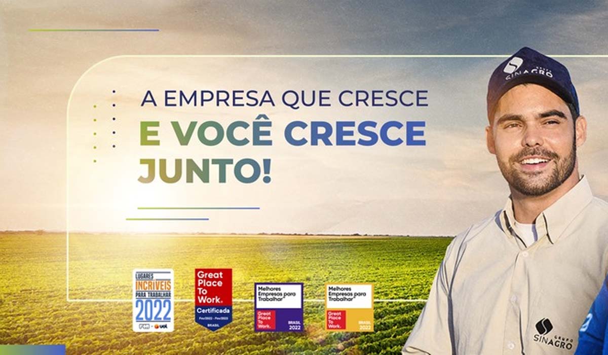 Grupo Sinagro abre novas vagas de emprego, confira. Foto: Divulgação