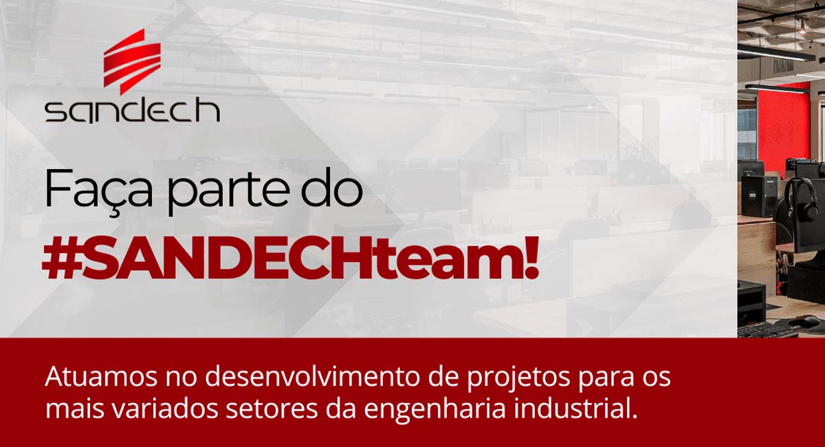 Sandech abre novas vagas de emprego, confira as oportunidades. Foto: Divulgação