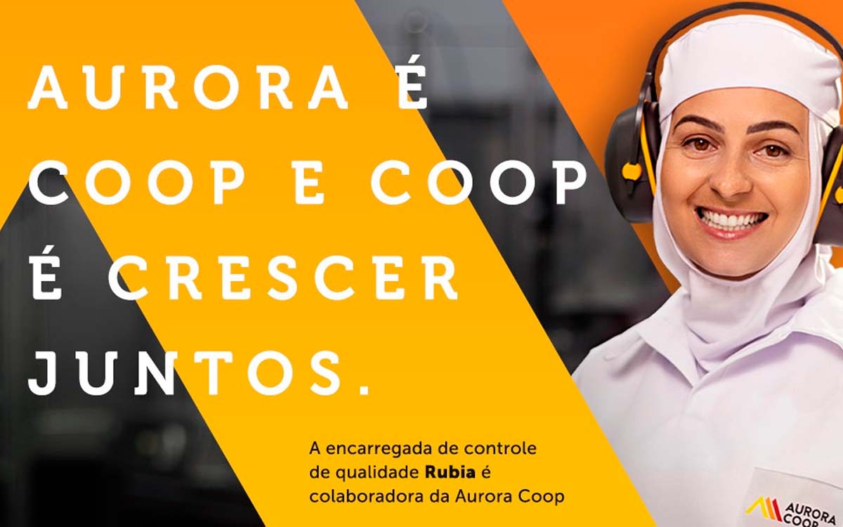 A Aurora Coop é uma indústria alimentícia referência no mercado brasileiro. Foto: Divulgação