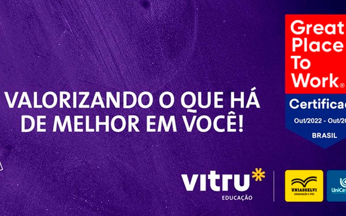 A Vitru Educação está com novas vagas de emprego, confira. Foto: Divulgação