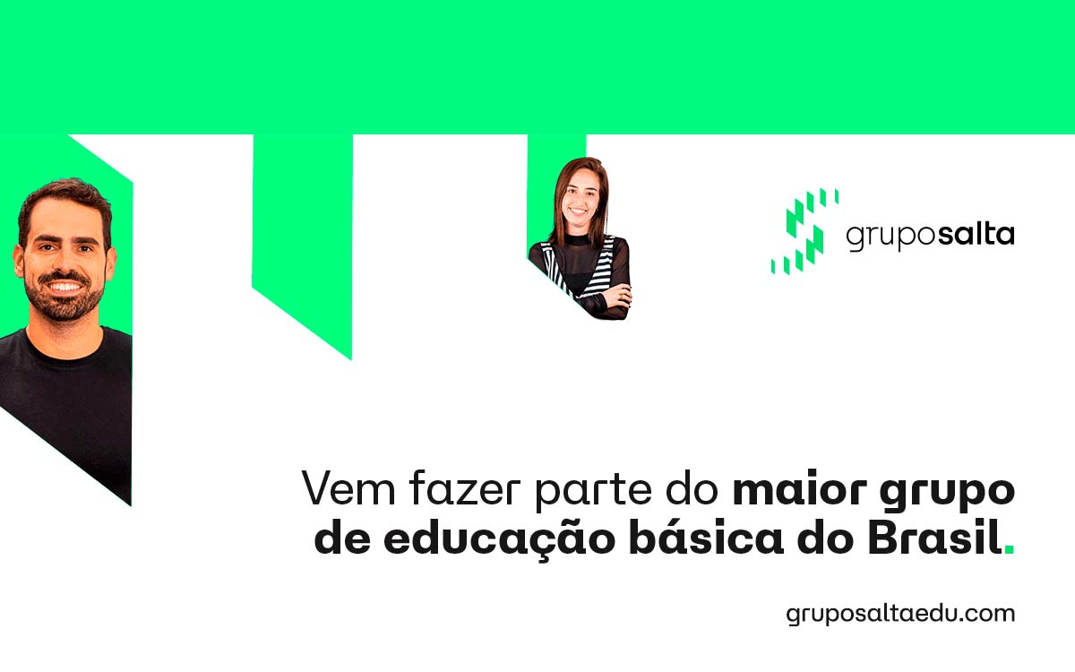 O Grupo Salta Educação está com novas vagas de emprego, confira as oportunidades. Foto: Divulgação